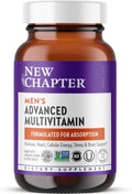 New Chapter Multivitamínico Avanzado para Hombres - Fórmula con Nutrientes Esenciales Fermentados, 72 comprimidos
