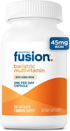 Bariatric Fusion Multivitamínico con Hierro para Mujeres y Hombres | 1 Cápsula al Día | 45mg de Hierro | 30 Cápsulas | 1 Mes