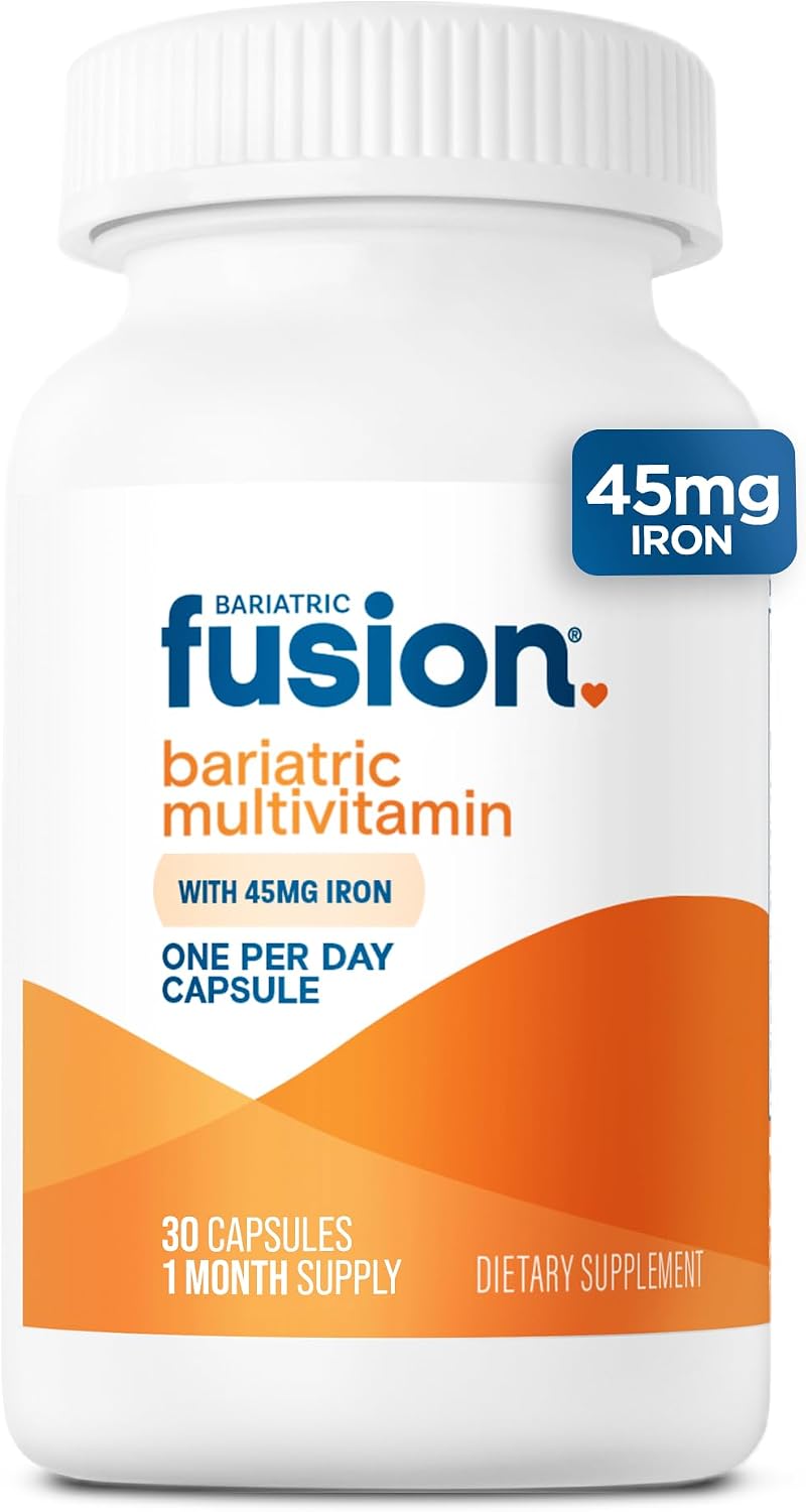 Bariatric Fusion Multivitamínico con Hierro para Mujeres y Hombres | 1 Cápsula al Día | 45mg de Hierro | 30 Cápsulas | 1 Mes