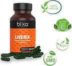 bixa BOTANICAL Liverix Cápsulas - Guduchi (Giloy), Phyllanthus niruri, Kutaki Extracto - 60 Cápsulas Veganas (450 mg)