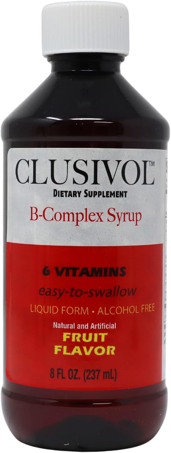 Clusivol B-Complex Syrup – Jarabe de vitaminas del grupo B (237 ml)