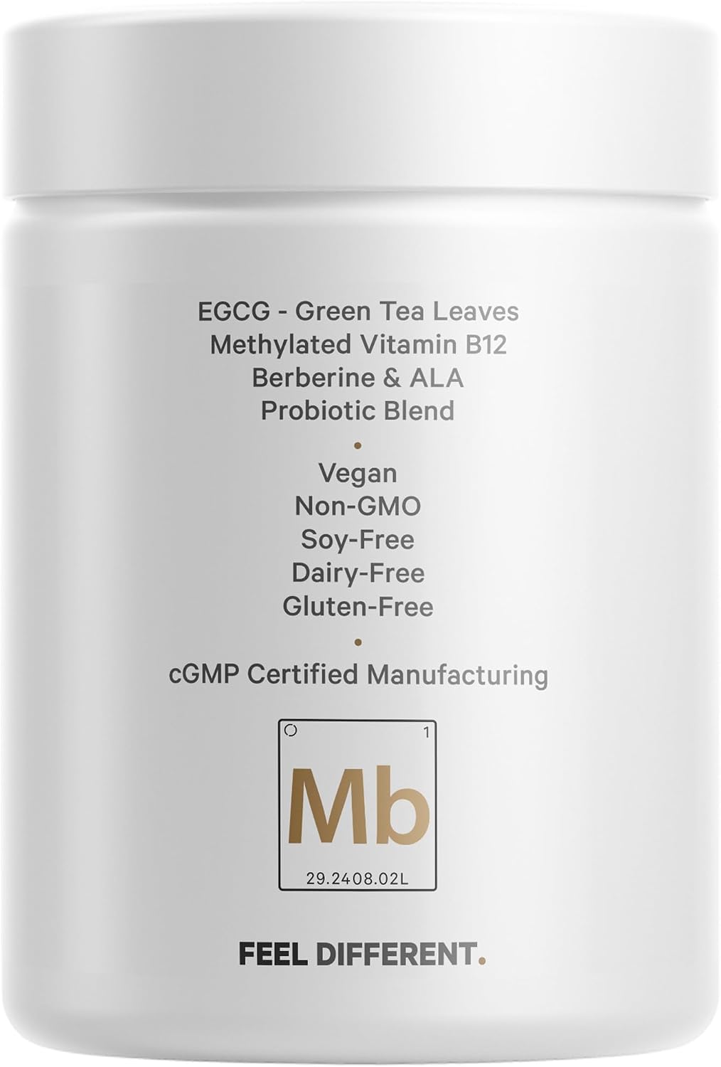 Codeage M-Burn Optimized - Complemento avanzado con té verde, berberina y probióticos - 60 cápsulas