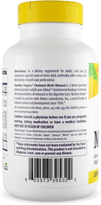 Healthy Origins Quelato Multi Mineral, 240 Cápsulas Veggie con Albion Minerals TRAACS