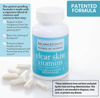 Clear Skin Vitaminas para Piel Clara y Acné - Suplemento para Hombres y Mujeres
