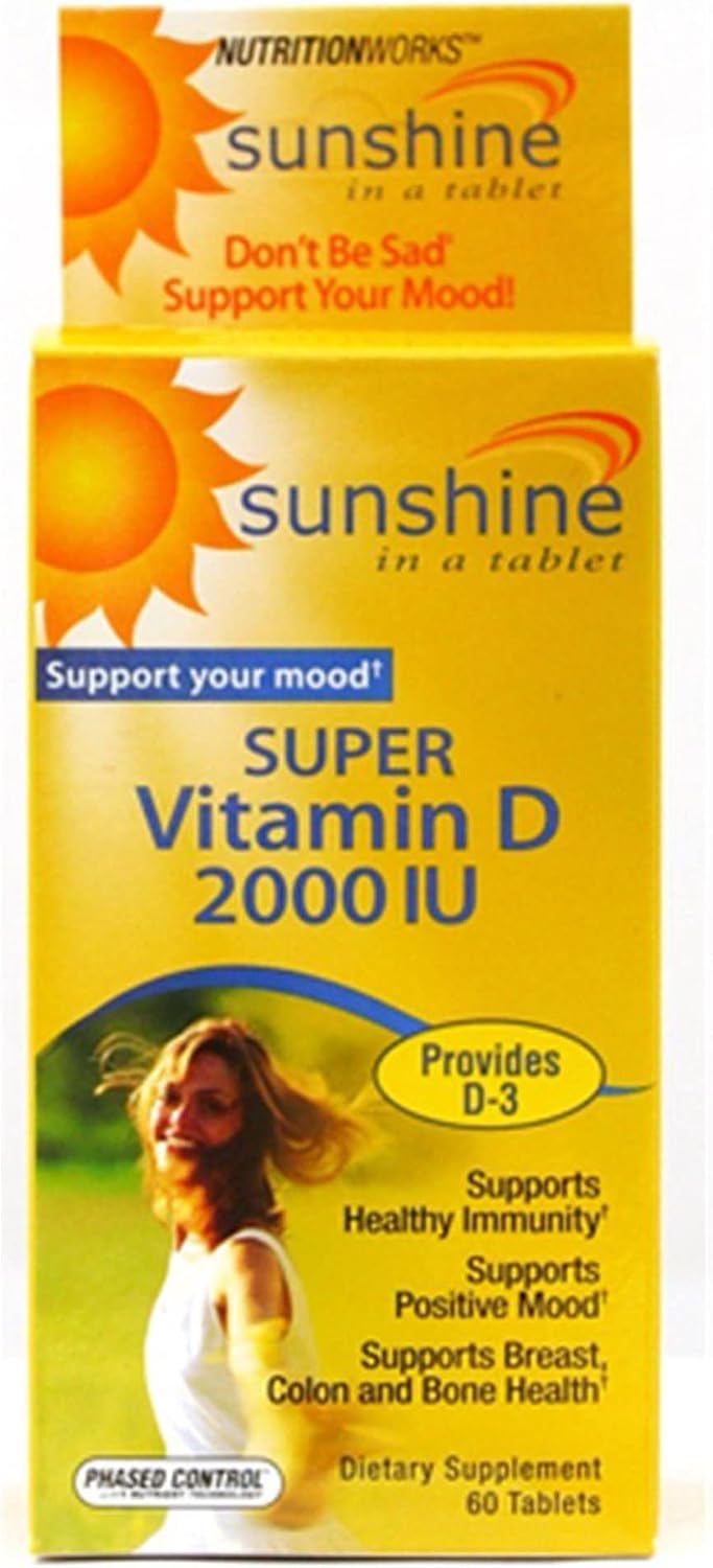 Sunshine Súper Vitamina D 2000 UI – 60 Comprimidos