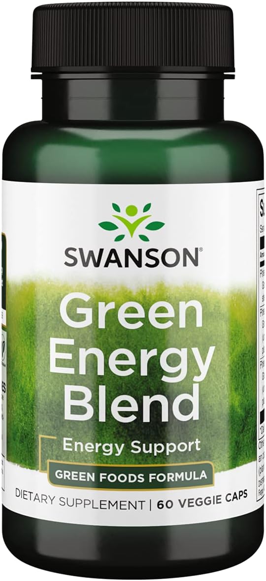 Swanson Greens Green Energy Blend 60 Cápsulas Veganas