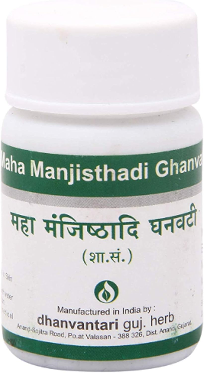 Dhanvantari Maha Manjisthadi Ghanvati, 120 comprimidos
