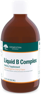 Genestra Brands Liquid B Complex - 450 ml - Natural Tangerine-Cherry Flavor