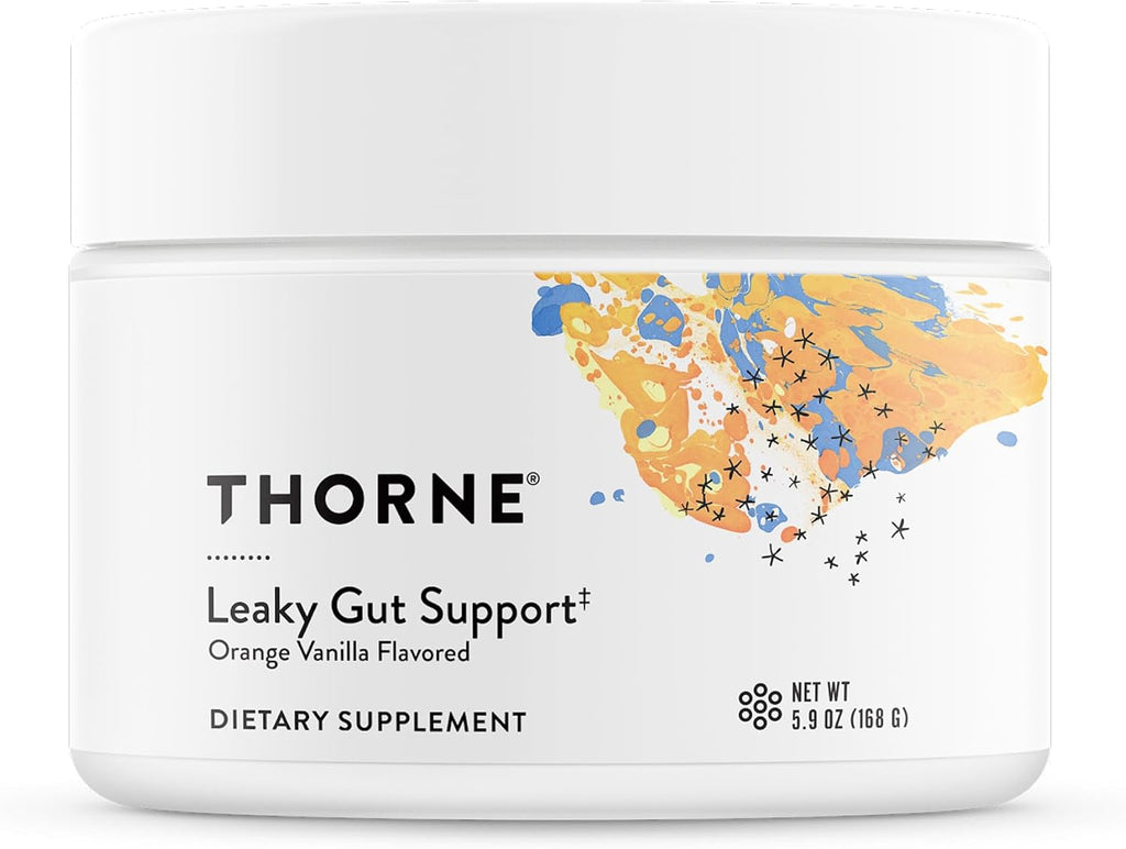 THORNE Leaky Gut Support (anteriormente EnteroMend) – Sabor naranja vainilla – 30 dosis