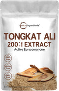 Micro Ingredients Tongkat Ali Extracto 200:1 en Polvo para Hombres (100g) - Eurycoma longifolia (Longjack) Raíz | Suplemento Herbal Concentrado | No OGM, Sin Gluten