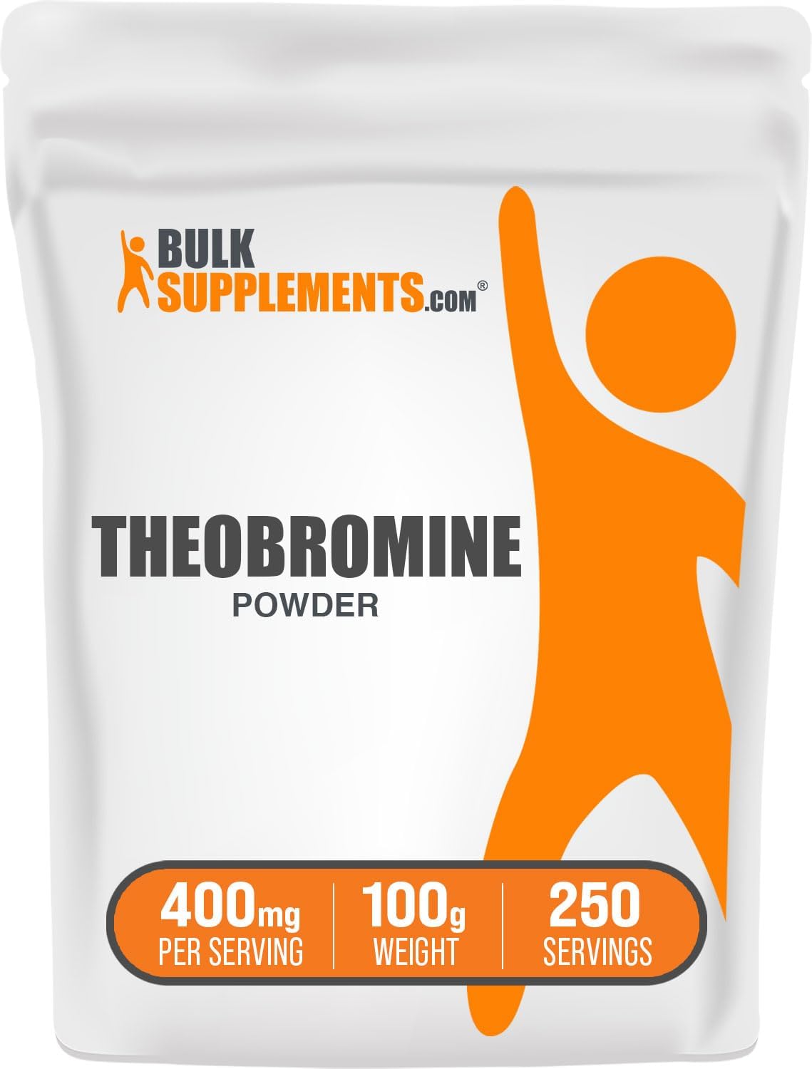 BulkSupplements Theobromine Powder - Nootropic and Energy Supplement - 100g (250 servings)