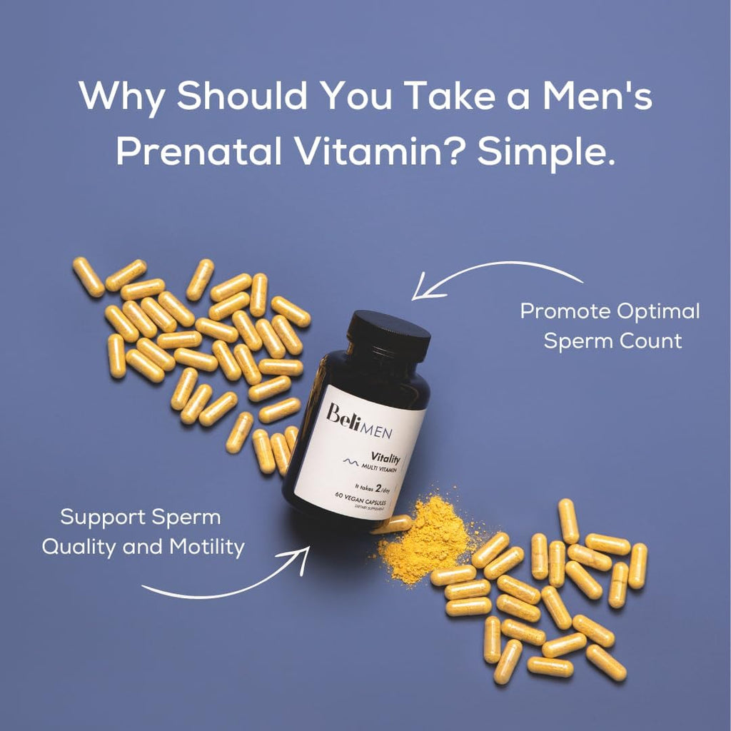 Beli Men Prenatal Multivitamin – Apoyo a la Fertilidad Masculina, 60 Cápsulas
