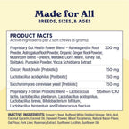 Origin Labs Belly Buddies Probióticos para Perros, 90 Masticables Sabor Bacon