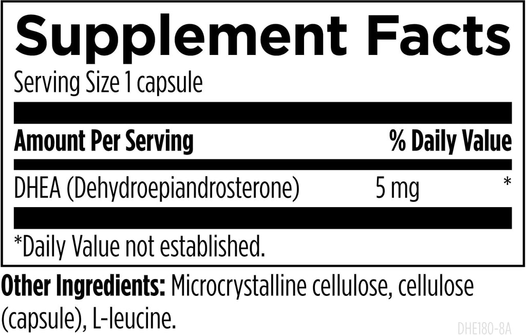 Designs for Health DHEA 5mg - 180 Cápsulas Vegetarianas