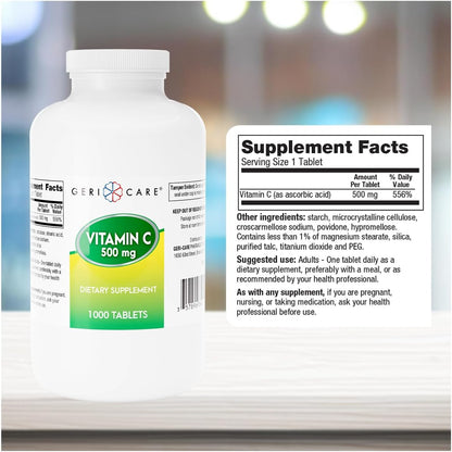GeriCare Vitamina C 500 mg - 1000 Comprimidos – Image 3