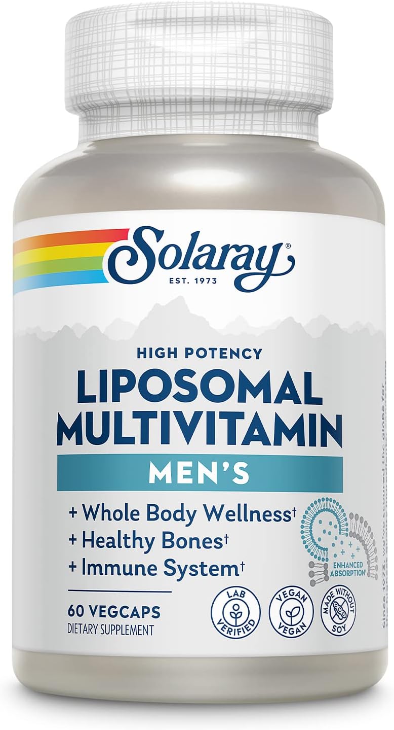 SOLARAY Multivitamínico Liposomal para Hombres - 120 Cápsulas Veganas de Alta Absorción