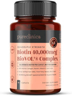 pureclinica Biotina 400% Potencia 40.000mcg 90 Caplets