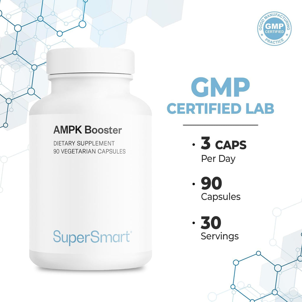 Supersmart - AMPK Booster - Activador Metabólico con Berberina - 90 Cápsulas Vegetarianas