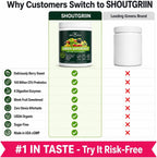 SHOUTGRIIN Green Superfood Powder - Superalimentos Verdes Orgánicos