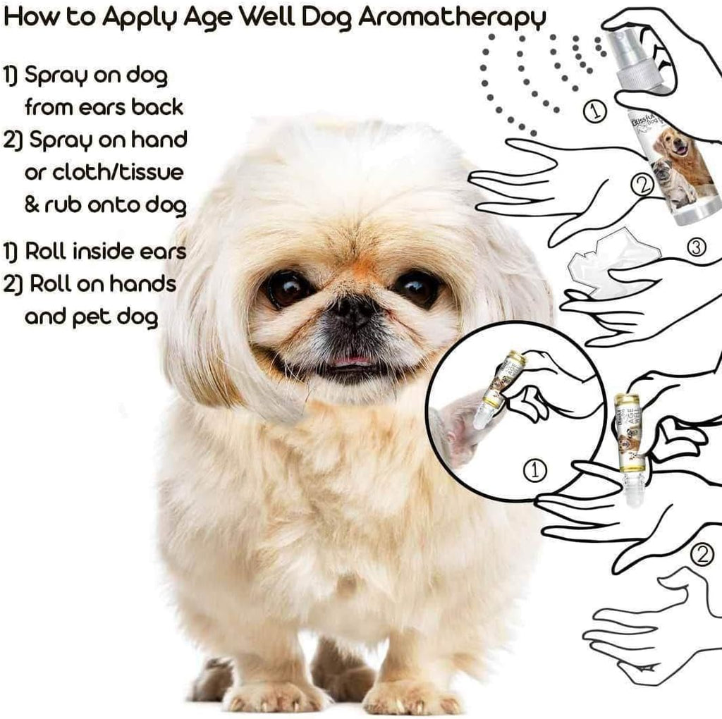 The Blissful Dog Pekingese Age Well Spray Aromatherapy