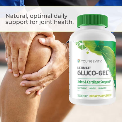 Youngevity Ultimate Gluco-Gel – 120 Cápsulas – Gelatina (colágeno): aporta aminoácidos que forman parte de la – Image 3