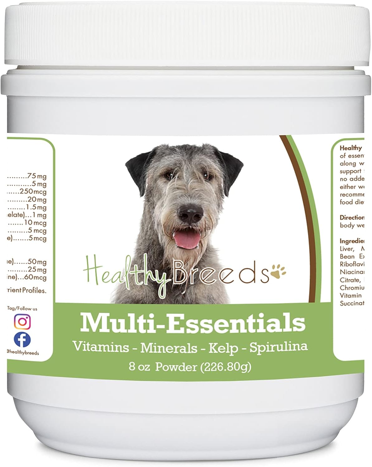 Healthy Breeds Irish Wolfhound Multi-Essentials Polvo para Perros - 227 g