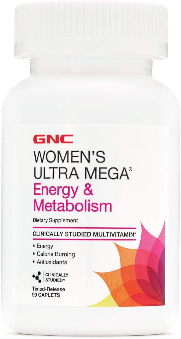 GNC Women's Ultra Mega Energy and Metabolism Multivitamin - 90 Comprimidos
