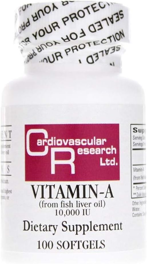 Cardiovascular Research Vitamina A 10000 UI, 100 Cápsulas Blandas