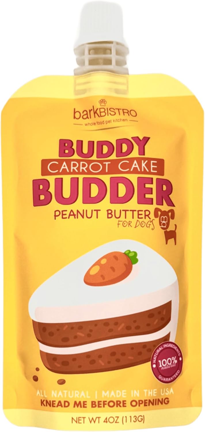 Bark Bistro Carrot Cake Mantequilla de Cacahuete para Perros - 4 oz (113 g)