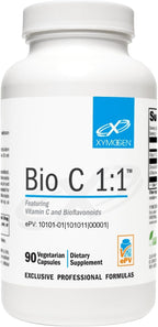 XYMOGEN Bio C 1:1 - Vitamina C con Bioflavonoides Cítricos, 500 mg, 90 Cápsulas