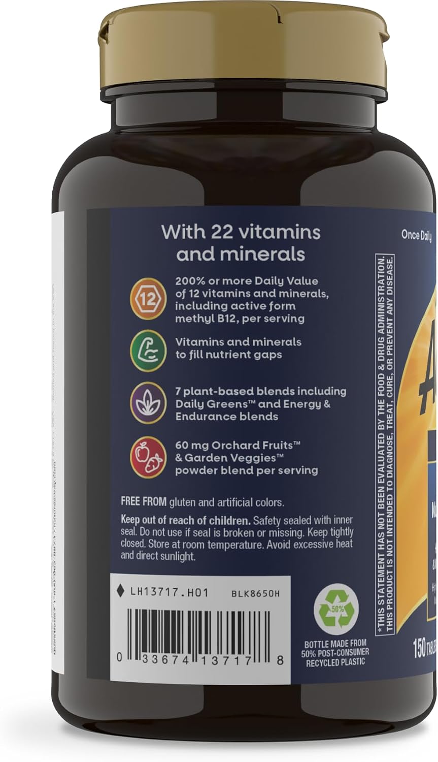 Nature's Way Alive! Multivitamínico diario para hombres, fórmula de alta potencia, 150 comprimidos