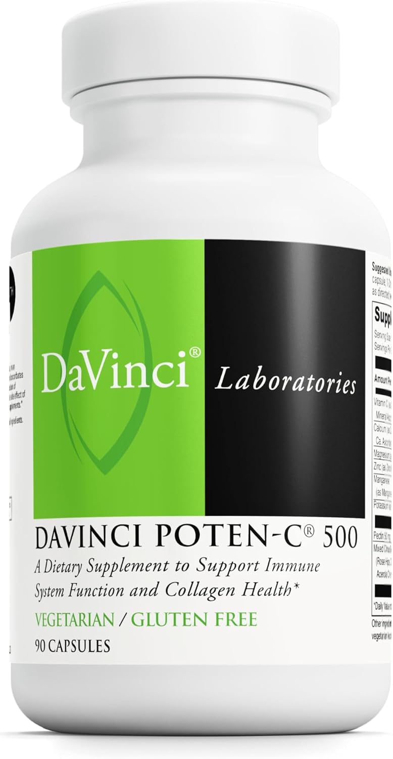 Poten-C 500 - Complemento alimenticio con vitamina C, calcio, magnesio, potasio y bioflavonoides - 90 comprimidos