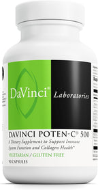DAVINCI Labs Poten-C 500 - Suplemento de Vitamina C con Minerales y Bioflavonoides - 90 Comprimidos