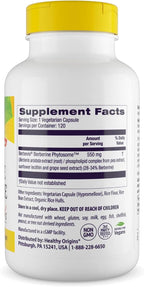 Healthy Origins Berberine Phytosome 550 mg, 120 Cápsulas Vegetales