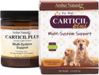 Amber NaturalZ Carticil Plus Suplemento Herbal para Perros - Soporte Multi-Sistema para Articulaciones, Digestión e Inmunidad - Ayuda Natural para el Bienestar y Vitalidad - 30 días para Perros Medianos