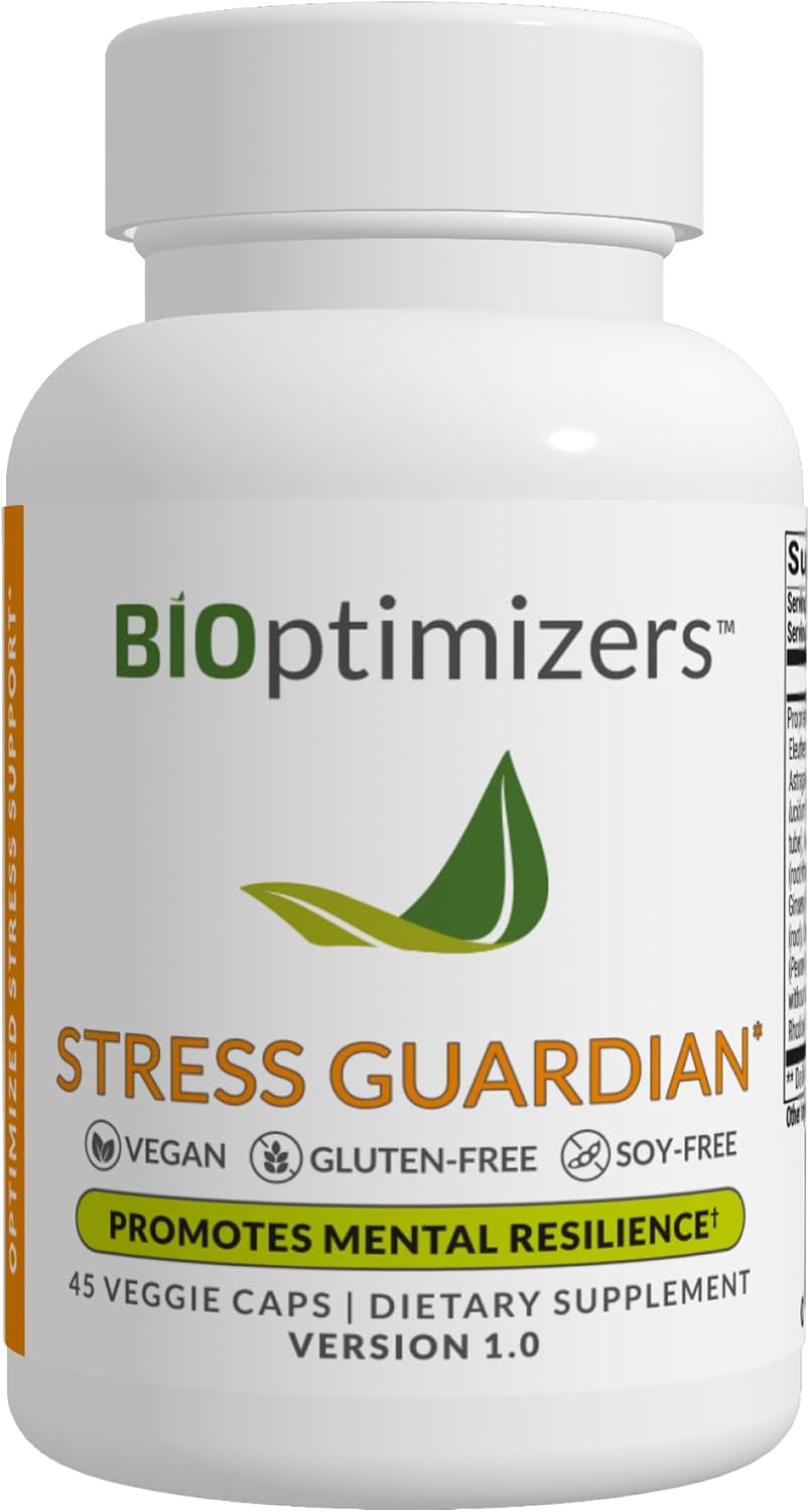 BIOptimizers Stress Guardian – Cápsulas para el Alivio del Estrés y el Descanso – 90 Cápsulas