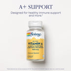 Solaray Vitamin A Dry Form - 60% Beta Carotene & 40% Retinyl Palmitate - 60 Vegan Capsules