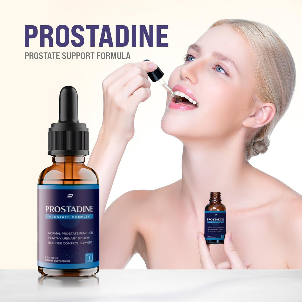 Prostadine Gotas para la Salud - Suplemento para la Vejiga y la Micción, Fórmula Mejorada 2024 (Pack de 3 - 3 Meses de Suministro)