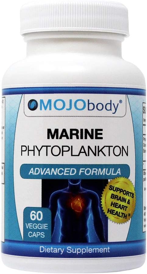 MOJObody Fitoplancton Marino Liofilizado con BioPerina, 60 Cápsulas