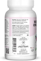 Maxi Health Vitaminas Prenatales para Mujer – Multivitamínico Diario con Hierro, Folato, Colina y Vitamina D3 – 60 Comprimidos