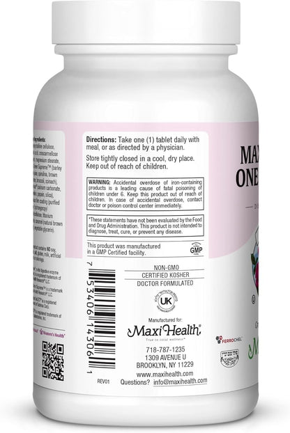 Maxi Health Vitaminas Prenatales para Mujer – Enzimas digestivas: Facilitan la digestión del comprimido para un – Image 6
