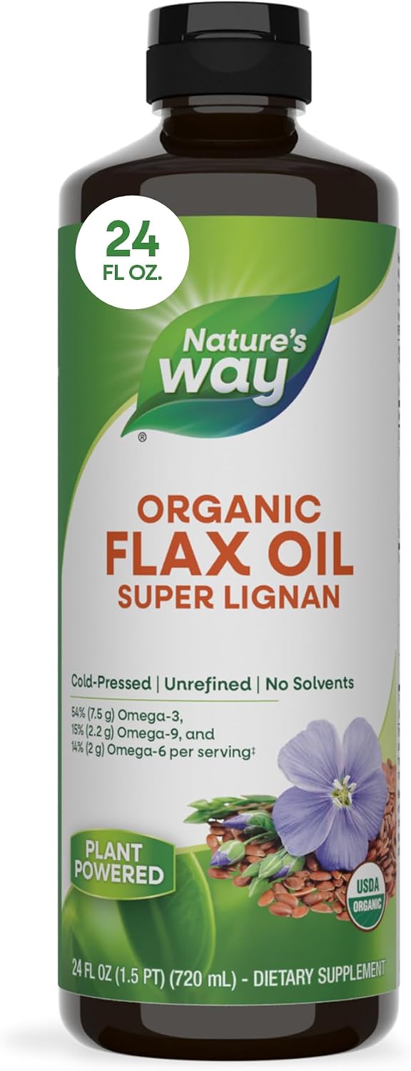 Nature's Way Aceite de Linaza Orgánico Super Lignan - 473 ml