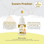 HENU Swarna Prashana Drops con Oro para Niños (15 ml)