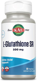 KAL L-Glutathione SR, Suplemento de Glutatión Reducido, Alta Absorción, 60 Cápsulas Veganas