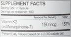 Vitamina K2 MK-7 150 mcg - Health As It Ought To Be - 100 Cápsulas