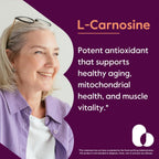 BESTVITE L-Carnosina 500 mg por cápsula (120 cápsulas) Sin rellenos - Sin estearatos - No transgénico - Sin gluten