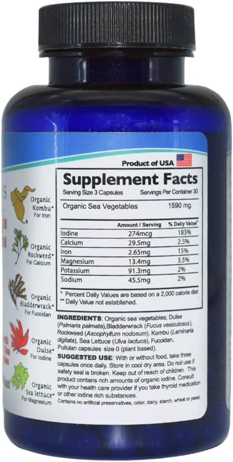 PotentSea Sea Vegetables - 540 mg - 90 Cápsulas
