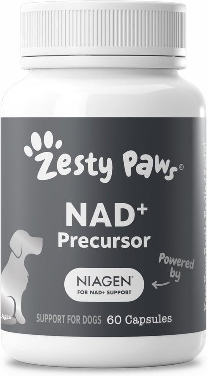Zesty Paws Suplemento NAD+ Precursor para Perros - Niagen para Envejecimiento Saludable y Apoyo Muscular - 60 Cápsulas – Image 8