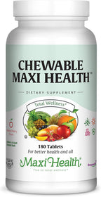 Maxi Health Multivitamínico Masticable con Hierro - 90 Comprimidos - Sabor Cereza