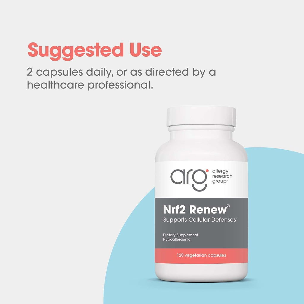 ARG Nrf2 Renew by Allergy Research Group - Sulforaphane and Botanical Extracts - 120 Capsules